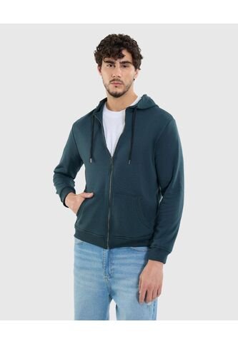 Buzo Para Hombre Zipper Color Verde Marca Ostu #60060500 Ostu