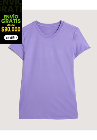 Camiseta  Para Mujer Manga Corta Cuello Redondo Color Lila Marca Ostu #40092648 Ostu