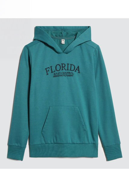 Buzo Para Niño Hoodie Color Verde  Marca Ostu #80060140