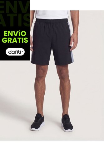 Bermuda  Para Hombre Deportiva Medio Color Negro Marca Ostu #60100456 Ostu
