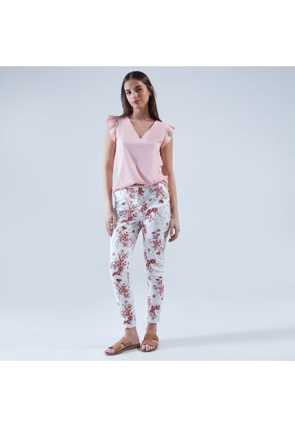 Pantalon Para Mujer Chino Color Beige Marca Ostu #40070487