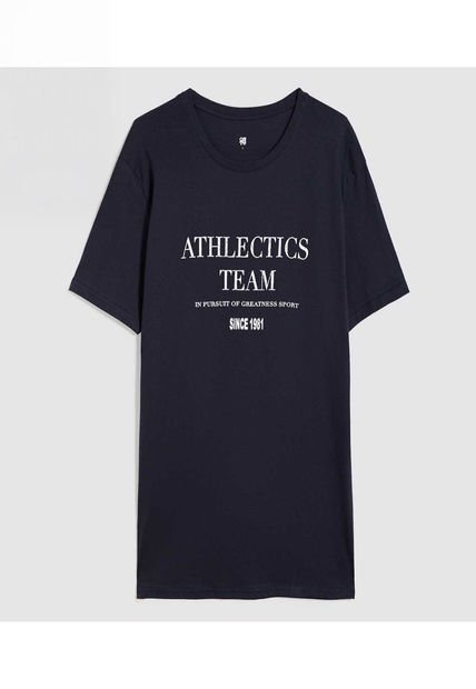 Camiseta Para Hombre Manga Corta Color Azul Oscuro Marca Ostu #60091555