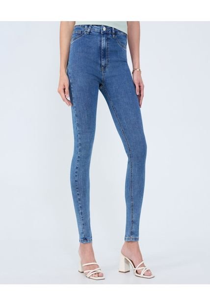 Jean Para Mujer Skinny Color Azul Medio Marca Ostu #40160525