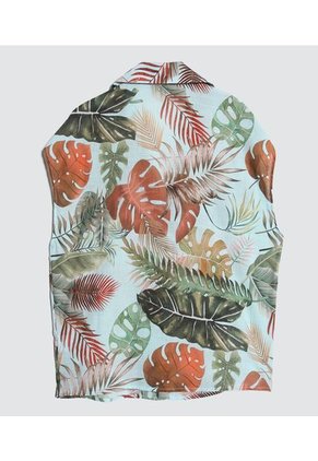 Camisa Para Mujer Manga Sisa Color Verde Marca Ostu #40010214