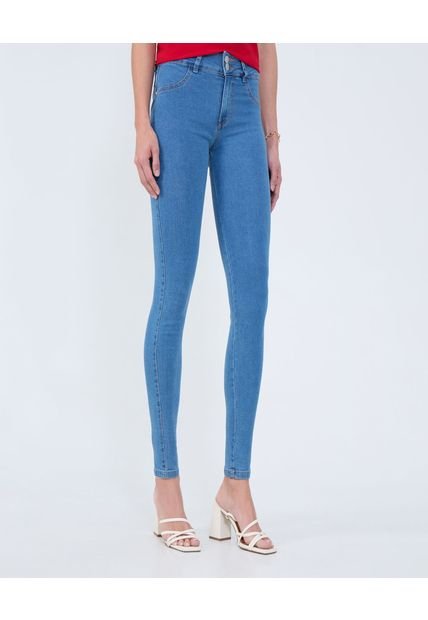 Jean Para Mujer Push Up Color Azul Medio Marca Ostu #40160535