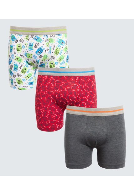 Boxer Para Niño Filete Medio Color Pack X Marca Ostu #80000084