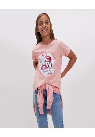 Camiseta Con Estampado De Dalmata  Infantil Niña #90090160 Ostu