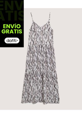 Vestido  Para Mujer M/Sisa Largo Color Café Marca Ostu #40170382 Ostu