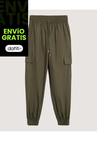 Pantalón  Para Mujer Jogger Color Verde Marca Ostu #40070910 Ostu