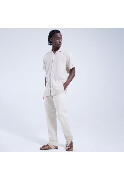 Pantalon Para Hombre Chino Color Beige Marca Ostu #60070234