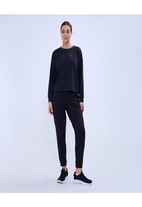 Buzo Para Mujer Cuello Redondo Color Negro Marca Ostu #40060411