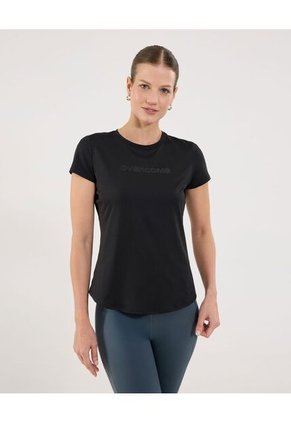 Camiseta Para Mujer Manga Corta Cuello Redondo Color Negro Marca Ostu #40092535