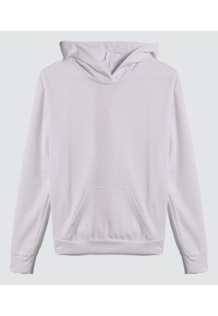 Buzo Para Niña Hoodie Color Blanco Marca Ostu #90060116