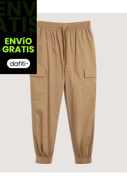 Pantalón  Para Mujer Jogger Color Café Marca Ostu #40070911
