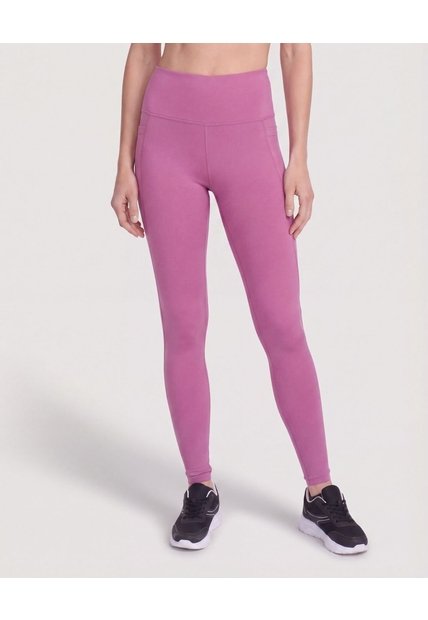 Leggins Deportivo Con Bolsillos  Para Mujer Morado Ostu
