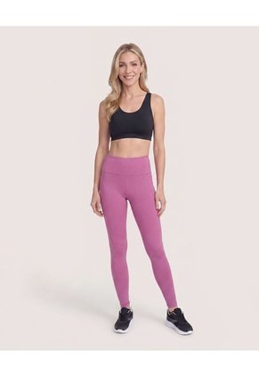 Leggins Deportivo Con Bolsillos  Para Mujer Morado Ostu