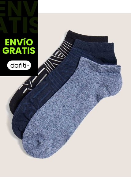 Medias X3 Para Hombre Invisible Color Negro Marca Ostu #60980349