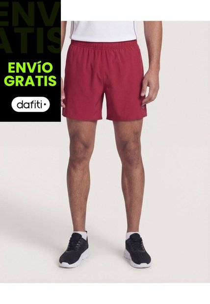 Bermuda  Para Hombre Deportiva Corto Color Rojo Marca Ostu #60100495