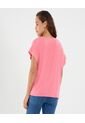 Blusa Para Mujer Manga Corta Color Coral Marca Ostu #40121125 de Ostu