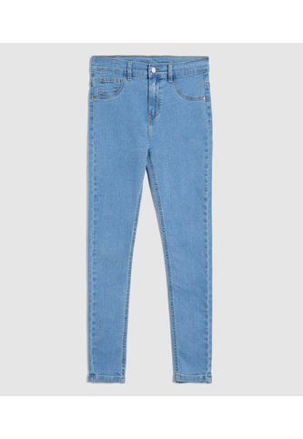 Jean Para Niña Skinny Color Azul Medio Marca Ostu #90160083 Ostu
