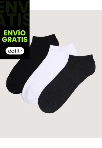 Medias X3 Para Hombre Invisible Color Negro Marca Ostu #60980358 Ostu
