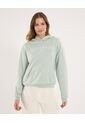 Buzo Para Mujer Hoodie Color Verde Marca Ostu #40060505 de Ostu