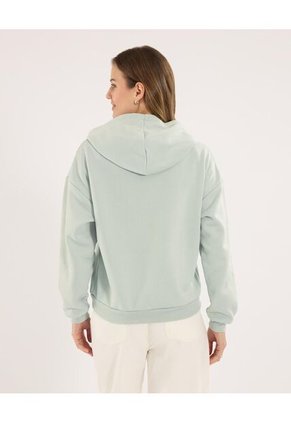 Buzo Para Mujer Hoodie Color Verde Marca Ostu #40060505