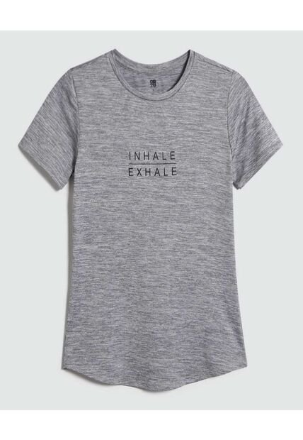 Camiseta Para Mujer Manga Corta Color Gris  Marca Ostu #40092078