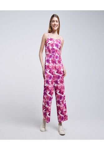 Enterizo Para Mujer Manga Sisa Color Fucsia Marca Ostu #40320099 Ostu