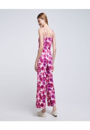 Enterizo Para Mujer Manga Sisa Color Fucsia Marca Ostu #40320099