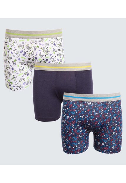 Boxer Para Niño Filete Medio Color Pack X Marca Ostu #80000083