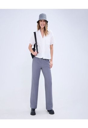 Camisa Para Mujer Manga Corta Color Blanco Marca Ostu #40010269