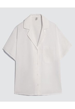 Camisa Para Mujer Manga Corta Color Blanco Marca Ostu #40010269