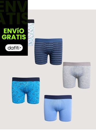 Boxer X5 Infantil Niño Filete Medio Color Negro Marca Ostu #80000108 Ostu