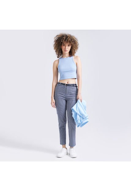 Pantalon Para Mujer Chino Color Azul  Marca Ostu #40070443