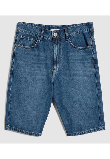 Bermuda Para Hombre  Color Azul Medio Marca Ostu #60100401