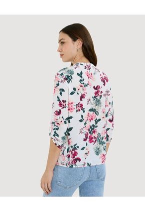 Blusa Para Mujer Manga 3/4 Color Rosado Marca Ostu #40121099