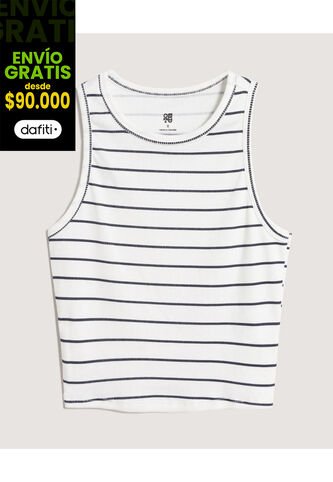 Camiseta  Para Mujer Crop Top Manga Sisa Color Azul Marca Ostu #40092434 Ostu