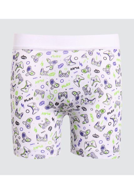 Boxer Para Niño Filete Medio Color Blanco Marca Ostu #80000081