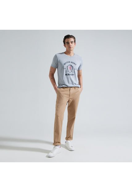 Pantalon Para Hombre Chino Color Beige Marca Ostu #60070280