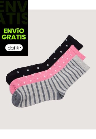 Medias X3 Para Mujer Caña Larga Color Surtido Marca Ostu #40980252 Ostu