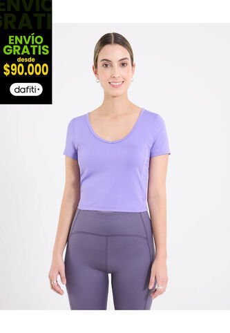 Camiseta  Para Mujer Crop Top Color Lila Marca Ostu #40092664 Ostu