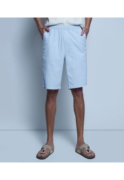 Bermuda Para Hombre  Color Azul  Marca Ostu #60100307