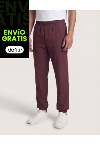Pantalón  Para Hombre Jogger Color Café Marca Ostu #60070586 Ostu