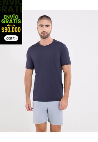 Camiseta  Para Hombre Manga Corta Cuello Redondo Color Azul Marca Ostu #60091476 Ostu