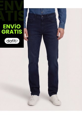 Jean  Para Hombre Regular Color Azul Marca Ostu #60160452 Ostu