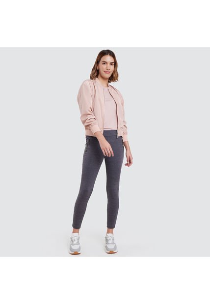 Leggins Para Mujer Largo Color Gris  Marca Ostu #40230426