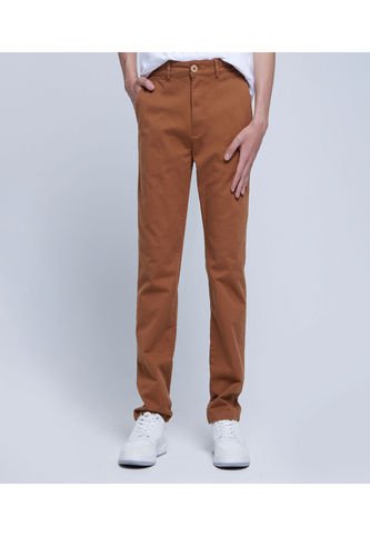 Pantalon Para Hombre Chino Color Dorado Marca Ostu #60070321 Ostu