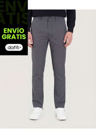 Pantalón  Para Hombre Chino Color Negro Marca Ostu #60070569 Ostu