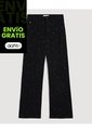 Jean  Para Mujer Wide-Leg Color Negro Marca Ostu #40160654 de Ostu